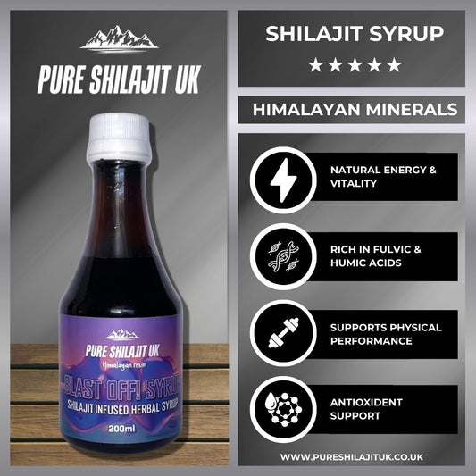 Blast Off! Shilajit Herbal Immunity Syrup | Saffron, Ashwagandha & Mucuna | 200ml