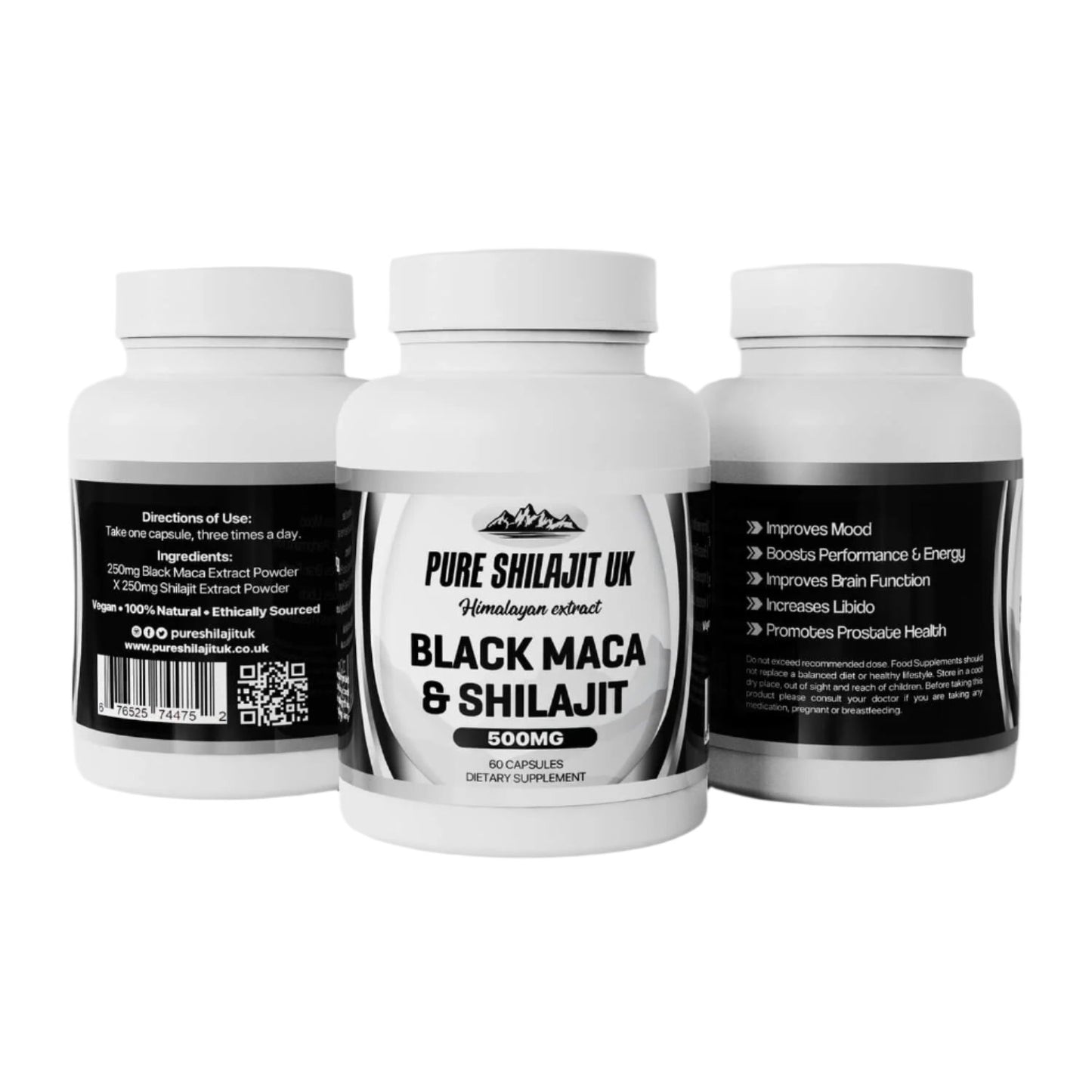 Pure Shilajit UK Extract Capsules Combo Pack (All 6 Different Blends)