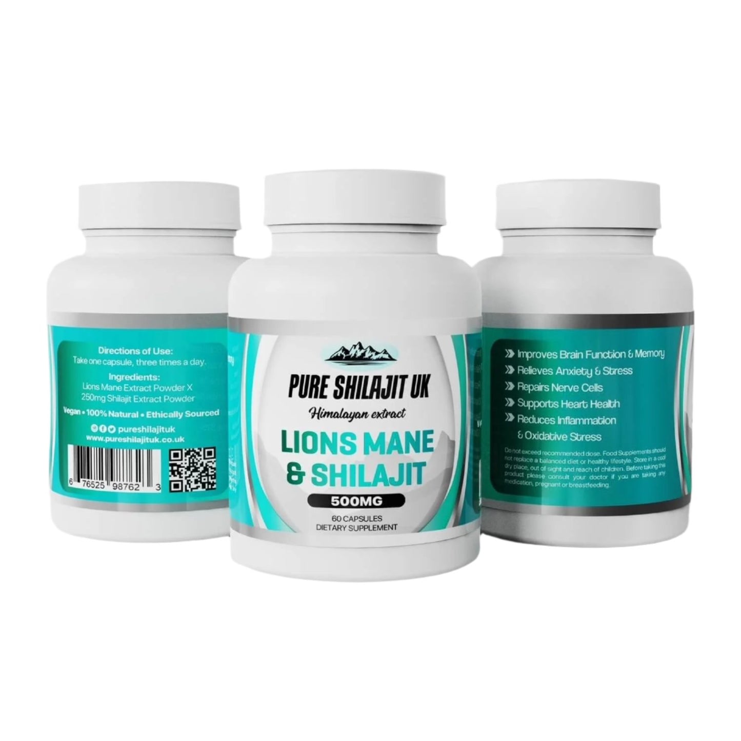 Pure Shilajit UK Extract Capsules Combo Pack (All 6 Different Blends)