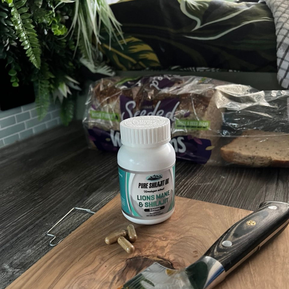 Pure Shilajit UK Extract Capsules - Lions Mane & Shilajit.
