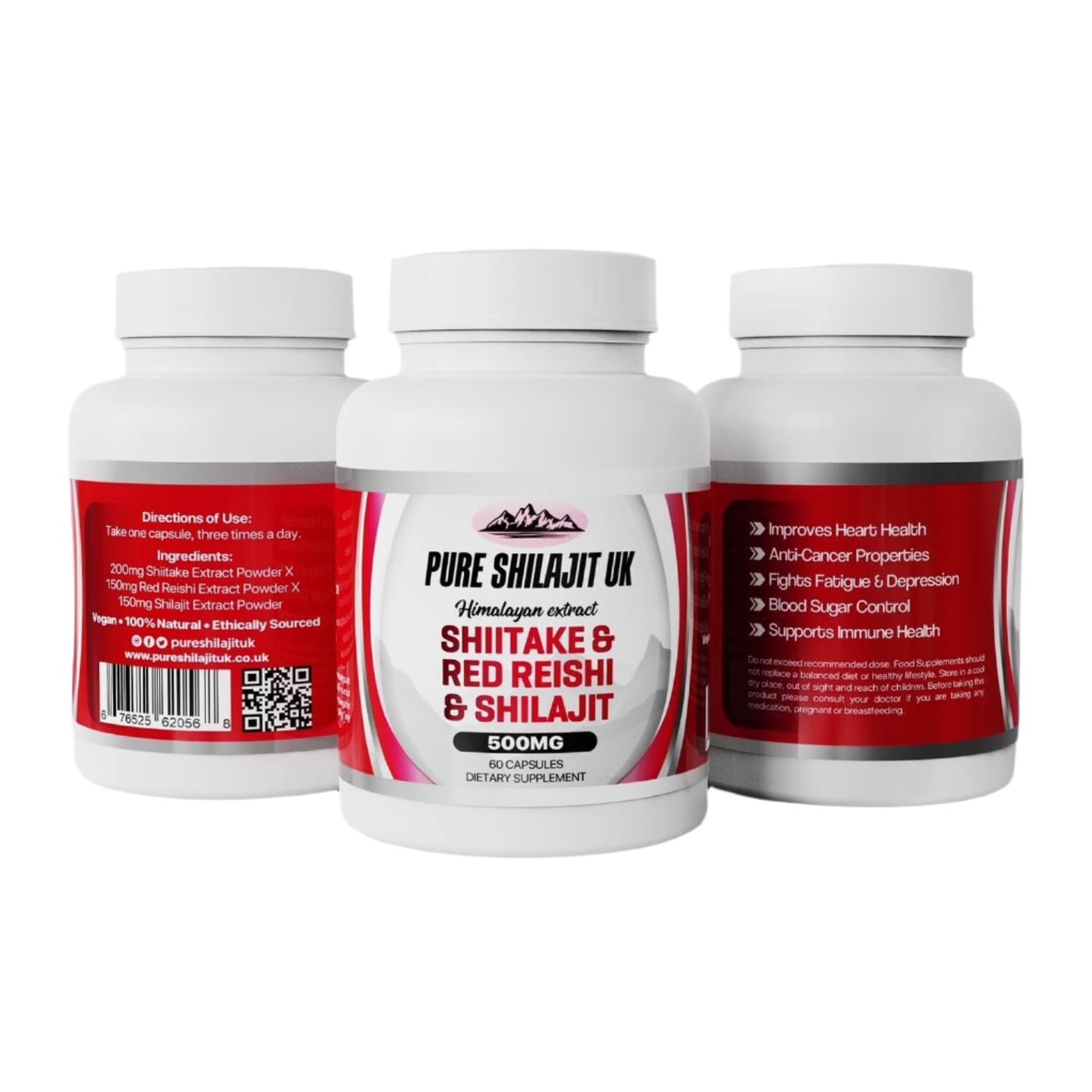 Pure Shilajit UK Extract Capsules Combo Pack (All 6 Different Blends)