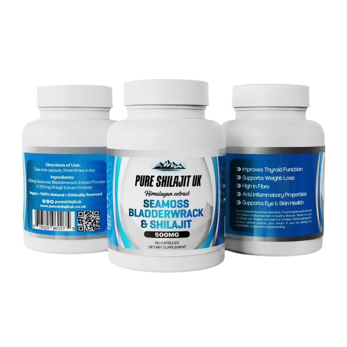 Pure Shilajit UK Extract Capsules Combo Pack (All 6 Different Blends)