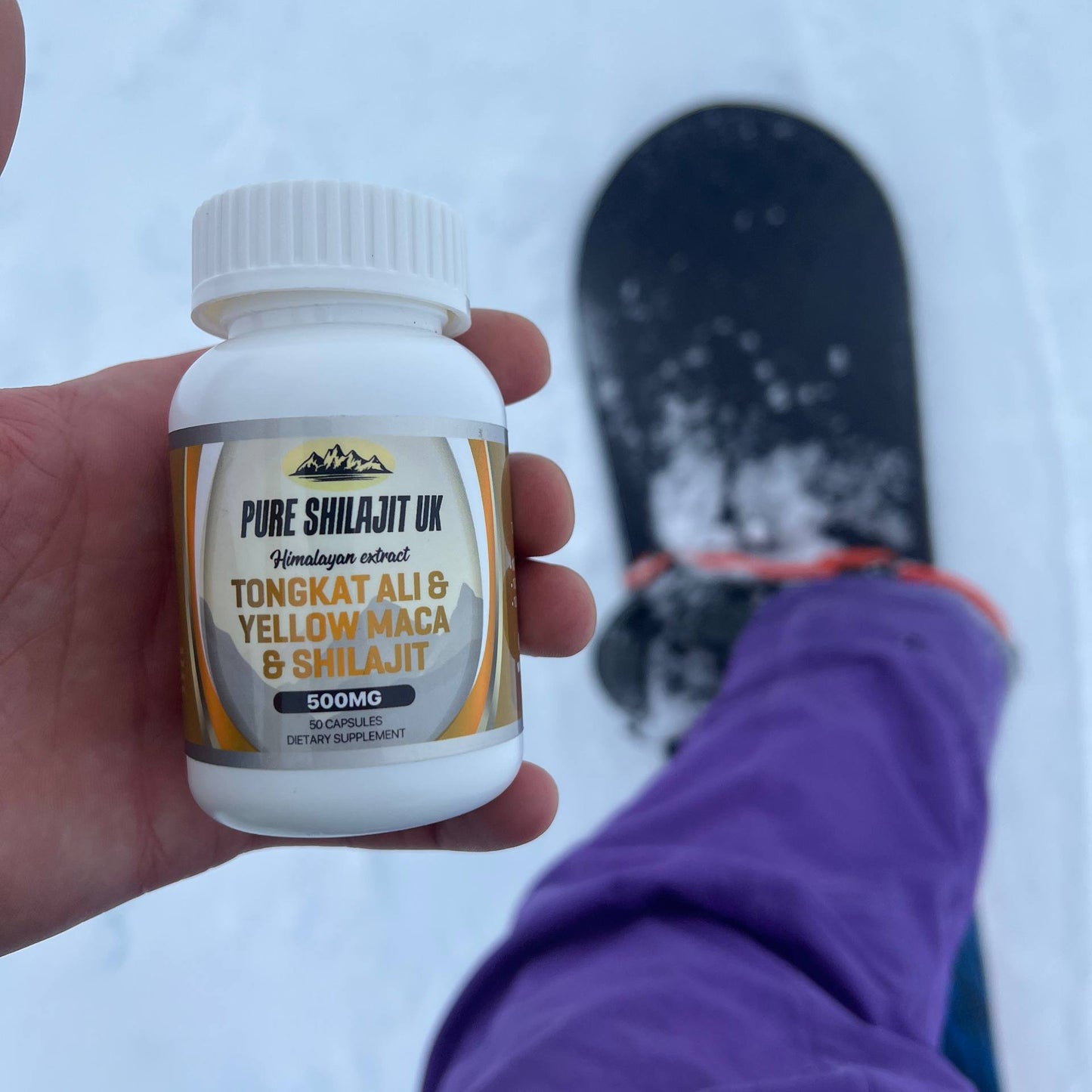 Pure Shilajit UK Extract Capsules - Tongkat Ali & Yellow Maca & Shilajit.