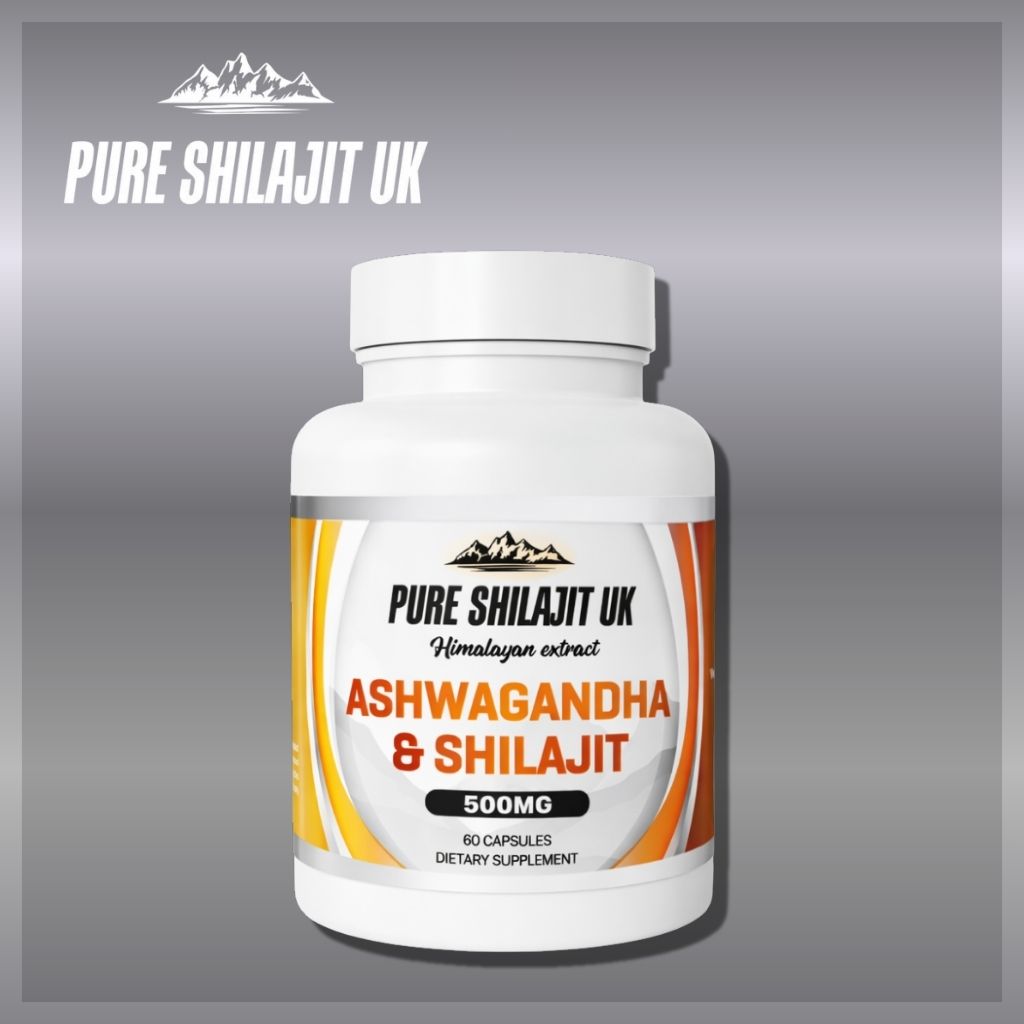 120 ASHWAGANDHA & SHILAJIT EXTRACT CAPSULES + 60G PURE SHILAJIT RESIN