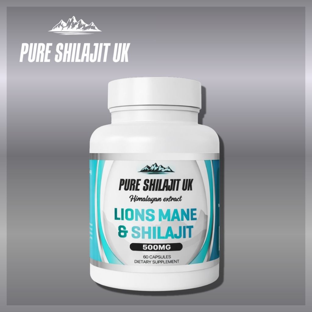 120 LIONS MANE & SHILAJIT EXTRACT CAPSULES + 60G PURE SHILAJIT RESIN