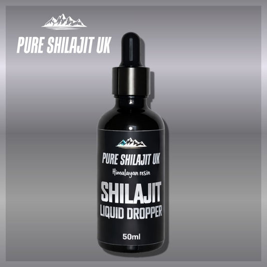 Pure Shilajit Liquid Dropper | 85+ Minerals | 50ml / 100ml / 200ml | Lab Tested