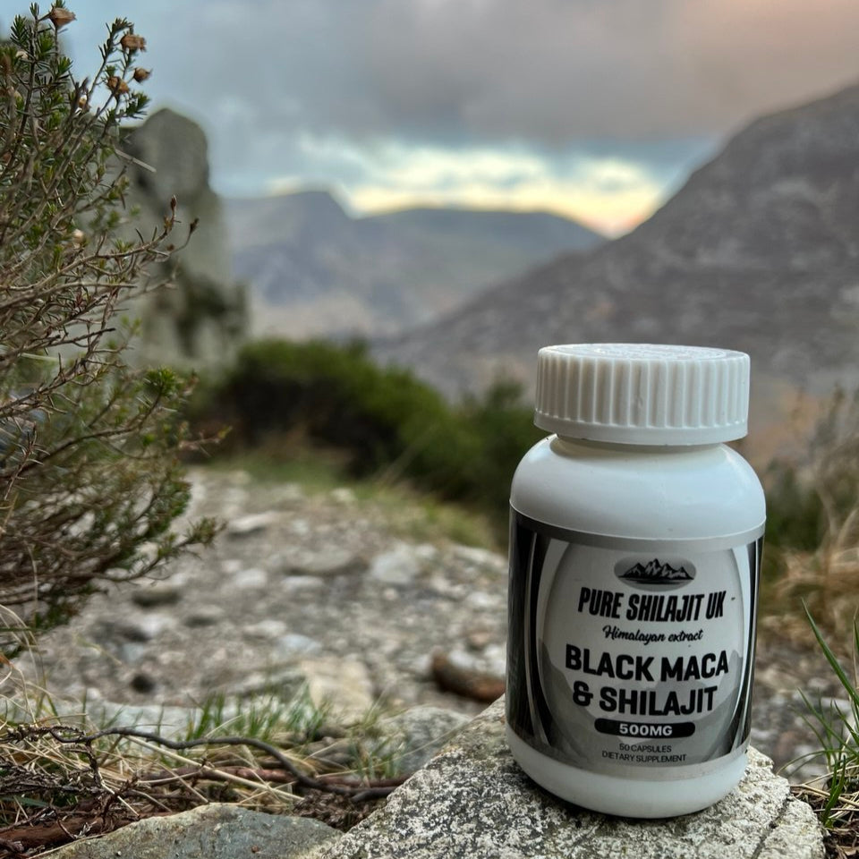 Pure Shilajit UK Extract Capsules - Black Maca & Shilajit.