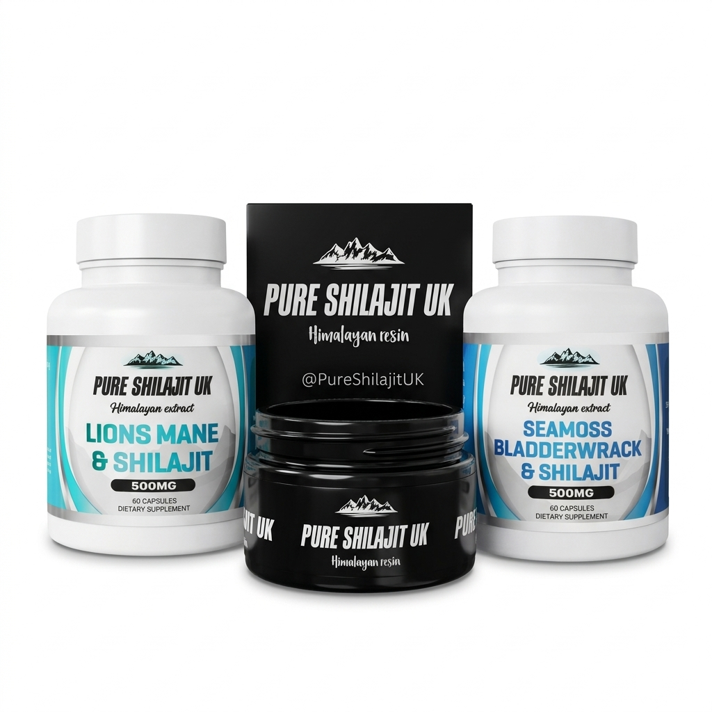 Focus & Brain Function Stack | Lion's Mane, Sea Moss & Shilajit | 3-Mechanism Cognitive Protocol
