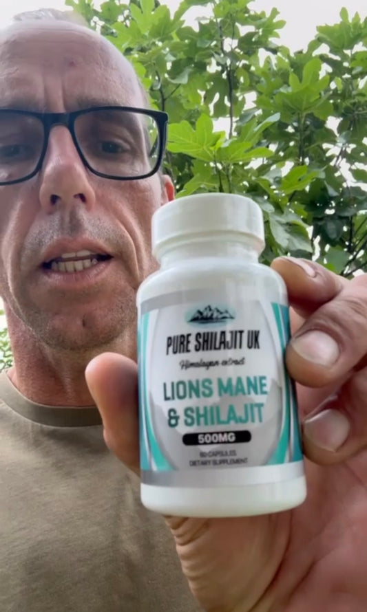 Shilajit Resin 60g + Lion's Mane & Shilajit Capsules 120 | Brain & Focus Bundle